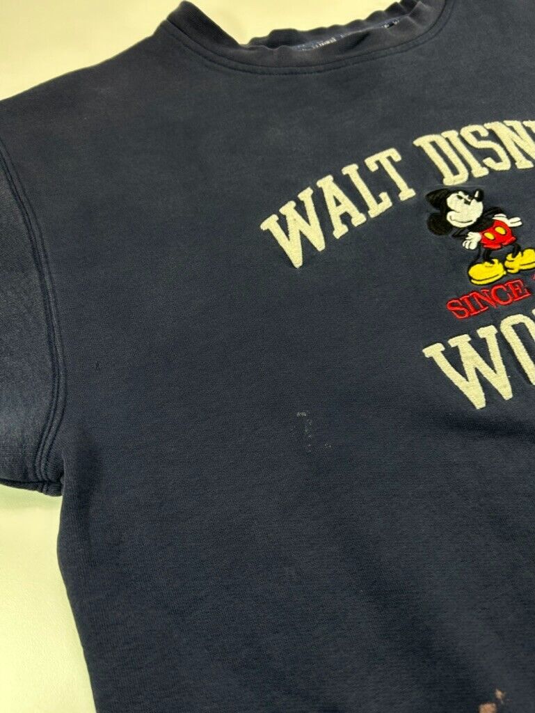 Vintage Walt Disney World Mickey Mouse Destination Graphic Sweatshirt Size Large
