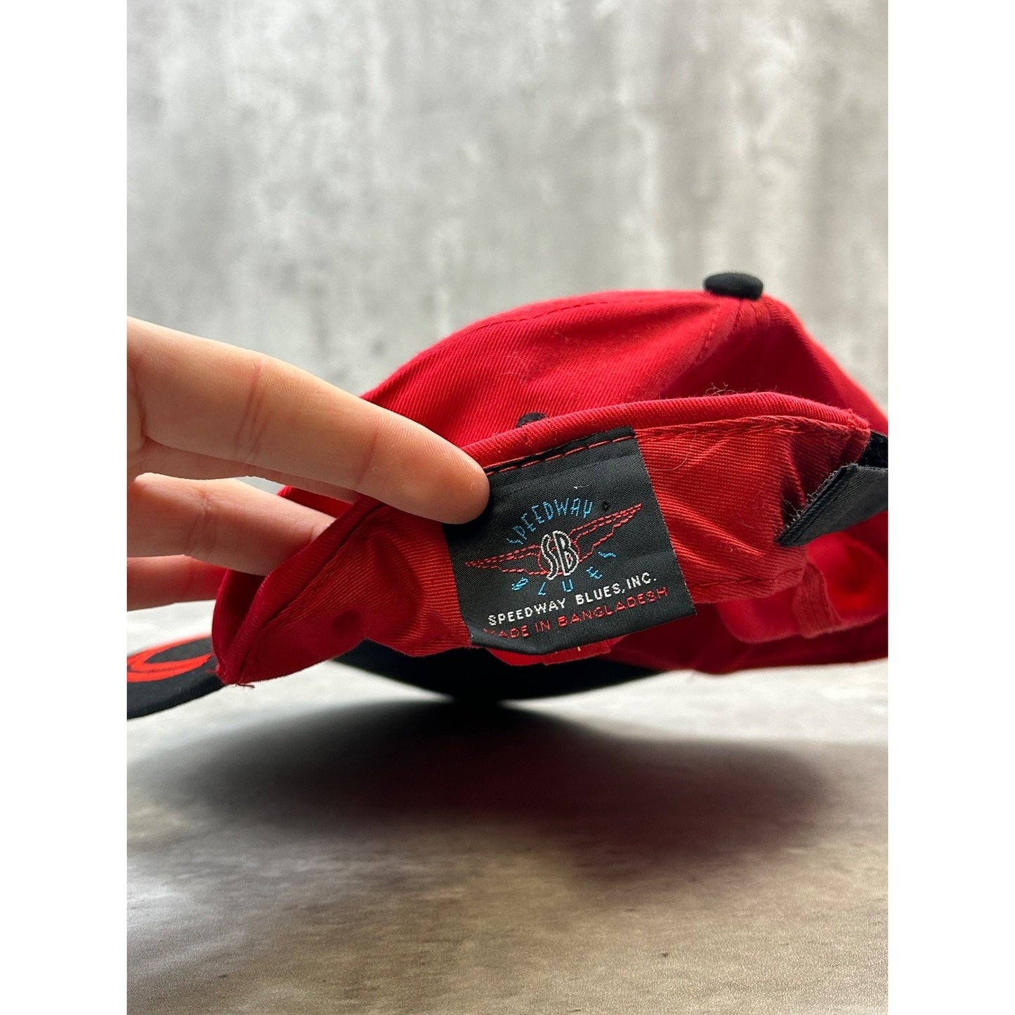 Vintage Budweiser Racing Embroidered Spellout Nascar Strapback Hat OSFA