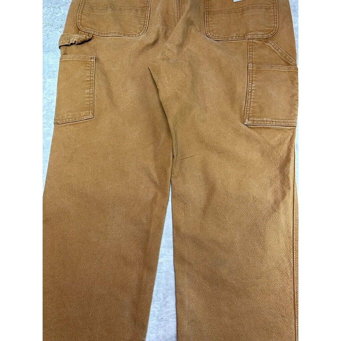 Carhartt Relaxed Fit Canvas Work Wear Carpenter Pants Size 38 Beige