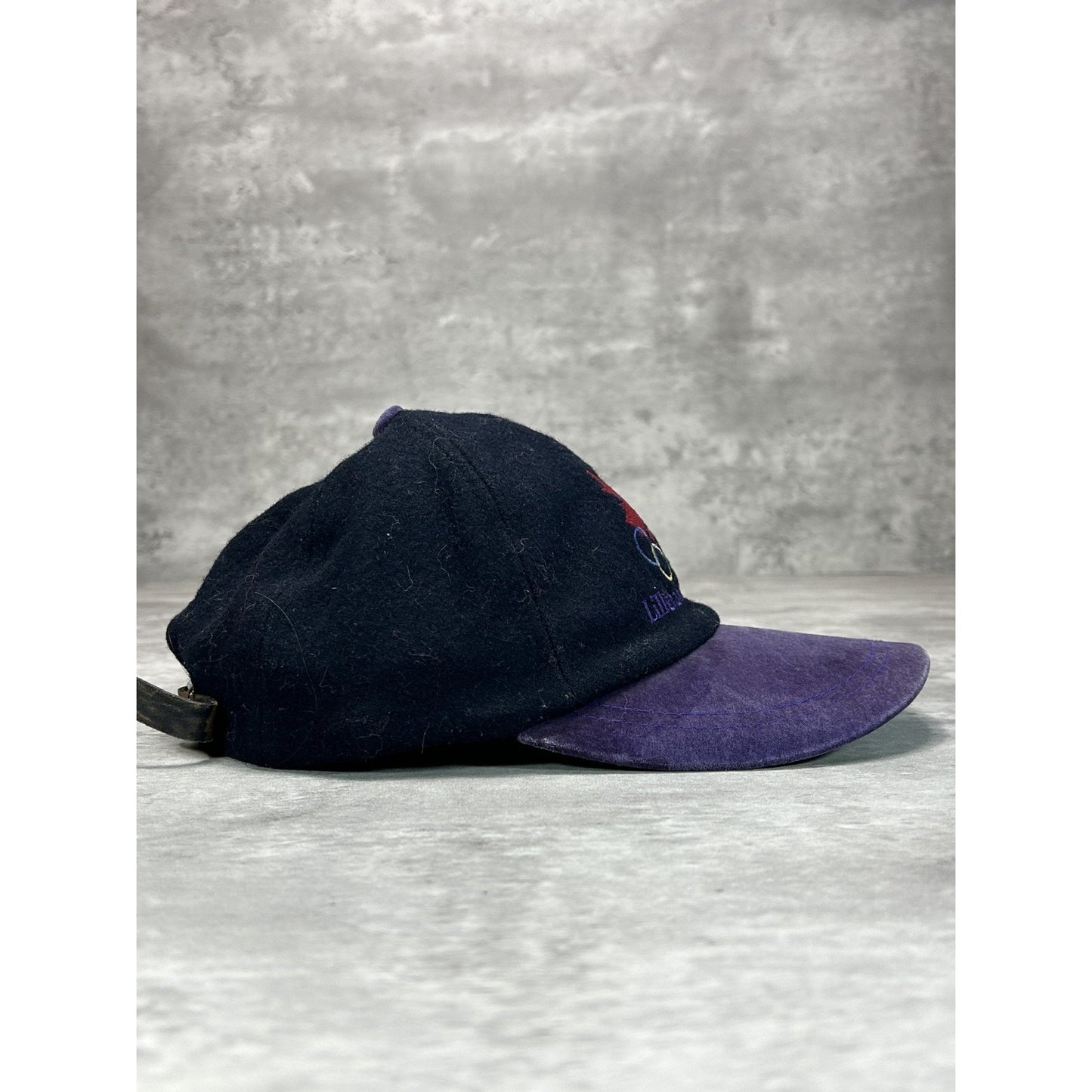 Vintage 90s Canada Olympics Embroidered Logo Strapback Hat OSFA Black