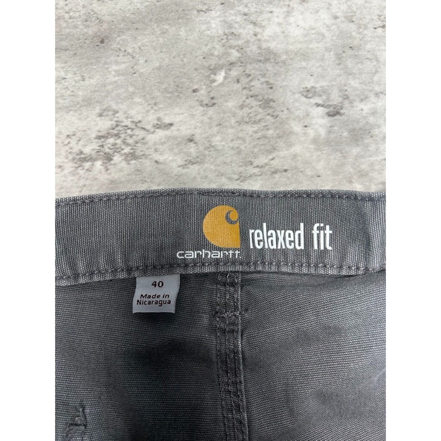 Carhartt Relaxed Fit Canvas Workwear Five Pocket Shorts Size 42 Gray