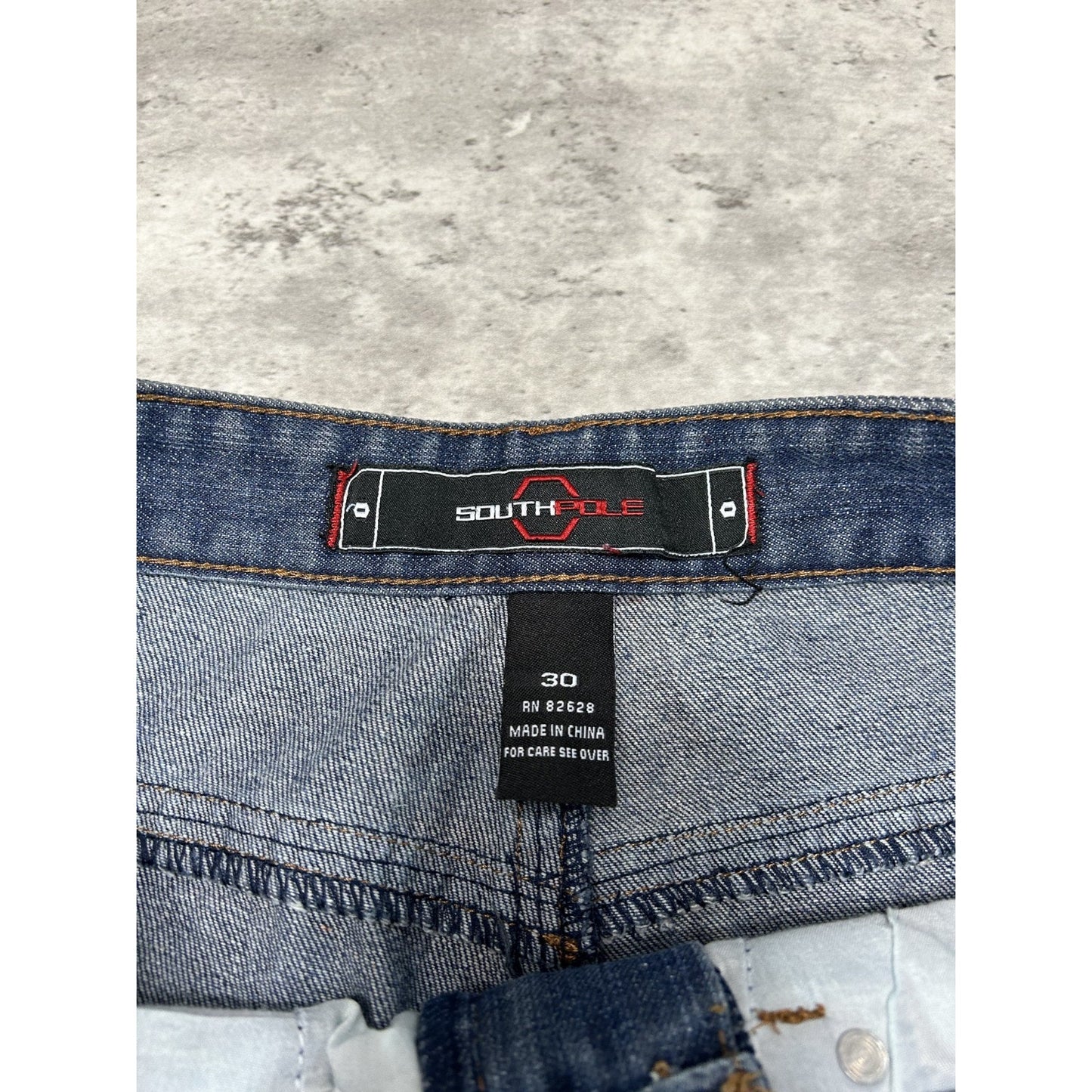 Vintage Y2K Southpole Dark Wash Denim Pants Size 30 Blue