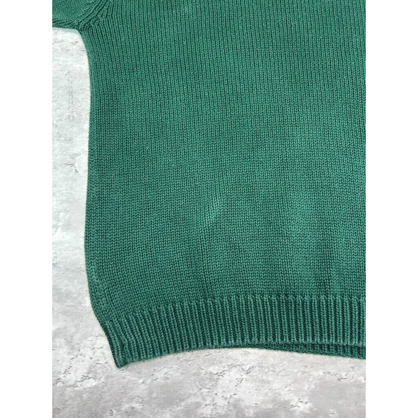 Vintage Eddie Bauer Ribbed Pullover Knit Sweater Size XL Green