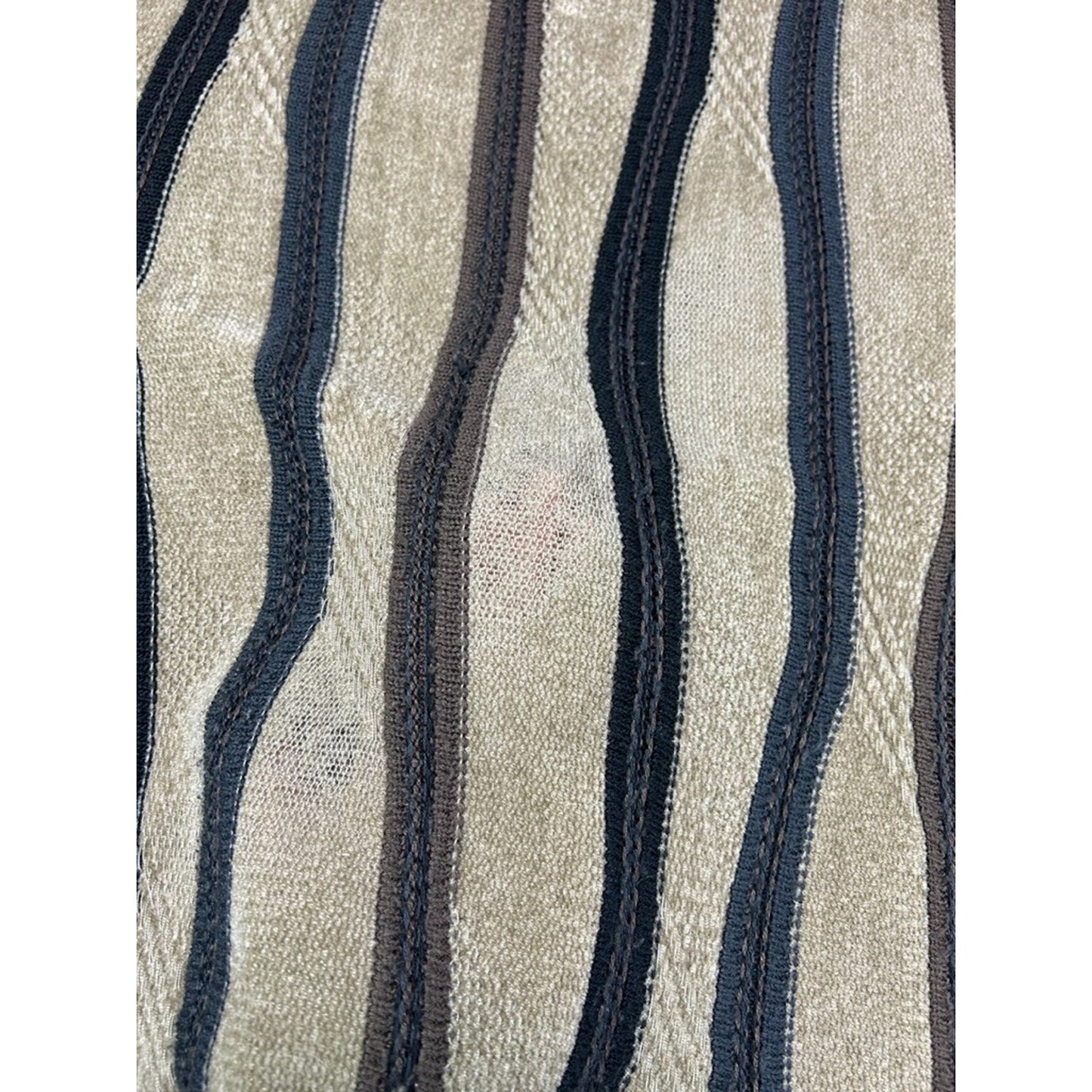 Vintage Protege Abstract Striped Earth Tones Pullover Ribbed Sweater Size Large