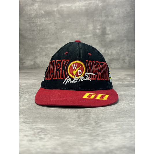 Vintage 90s Mark Martin #60 Roush Racing Nascar Embroidered Snapback Hat OSFA
