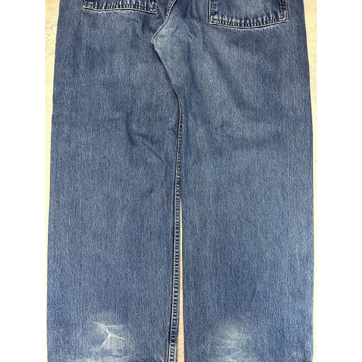 Vintage 2000s Levis Silvertab Loose Fit Dark Wash Denim Pants Size 38 Blue