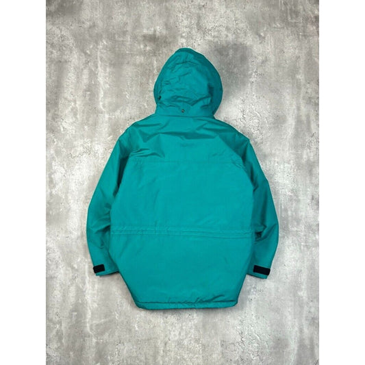 Vintage 90s L.L. Bean Nylon Multi Pocket Hooded Windbreaker Jacket Size Medium