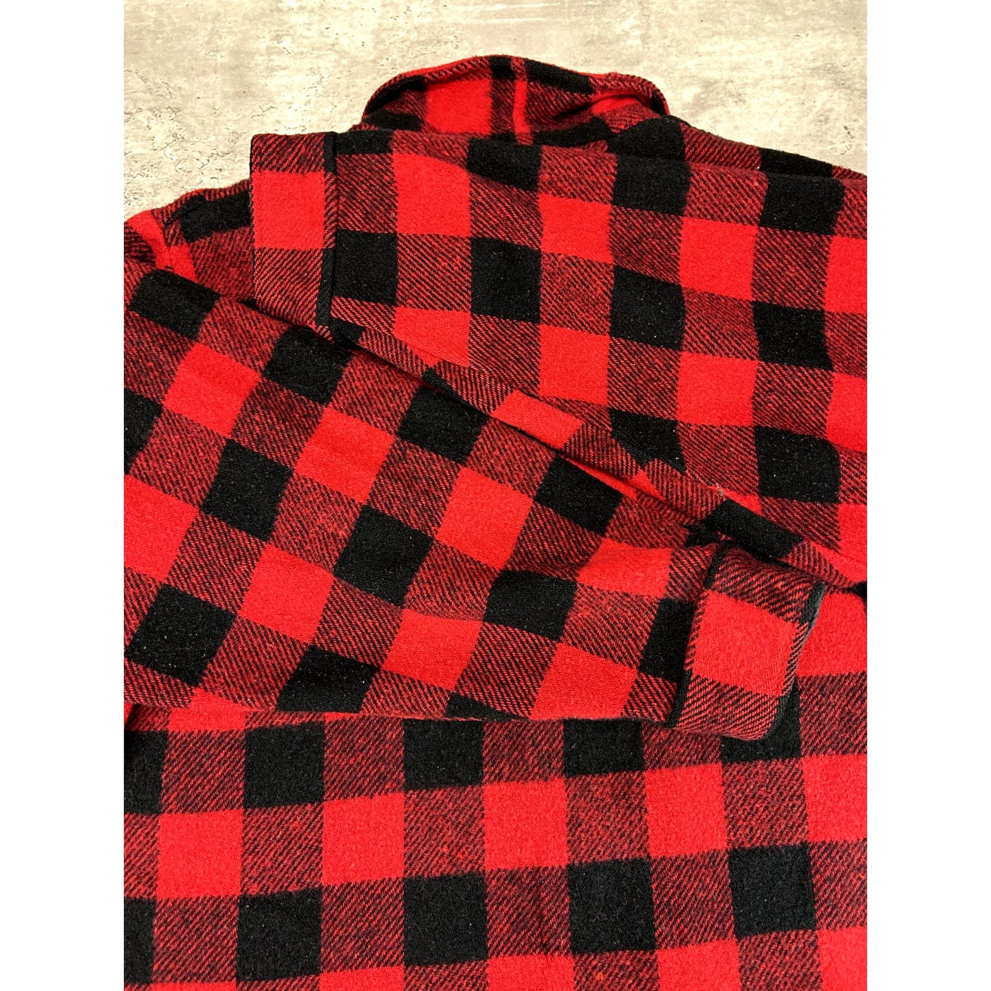 Vintage 80s/90s Codet Buffalo Plaid Heavy Flannel Jacket Size XL