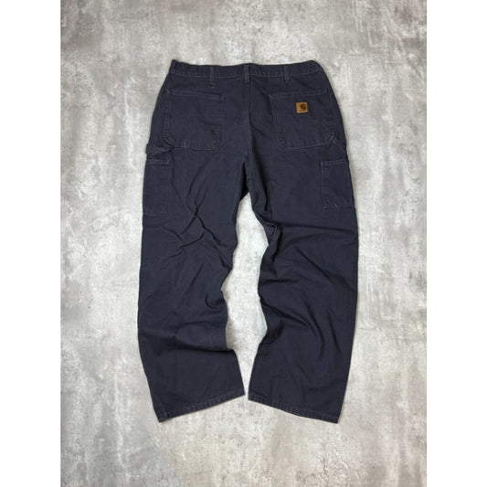 Vintage Carhartt Dungaree Fit Canvas Workwear Carpenter Pants Size 37 B11 PTB