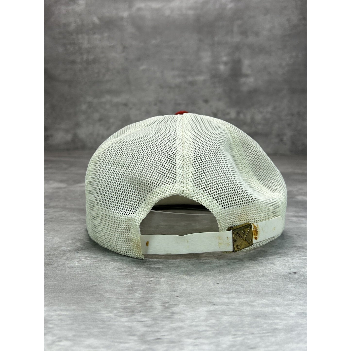 Vintage 1980s Oakland Hills Country Club PGA Mesh Snapback Hat OSFA White