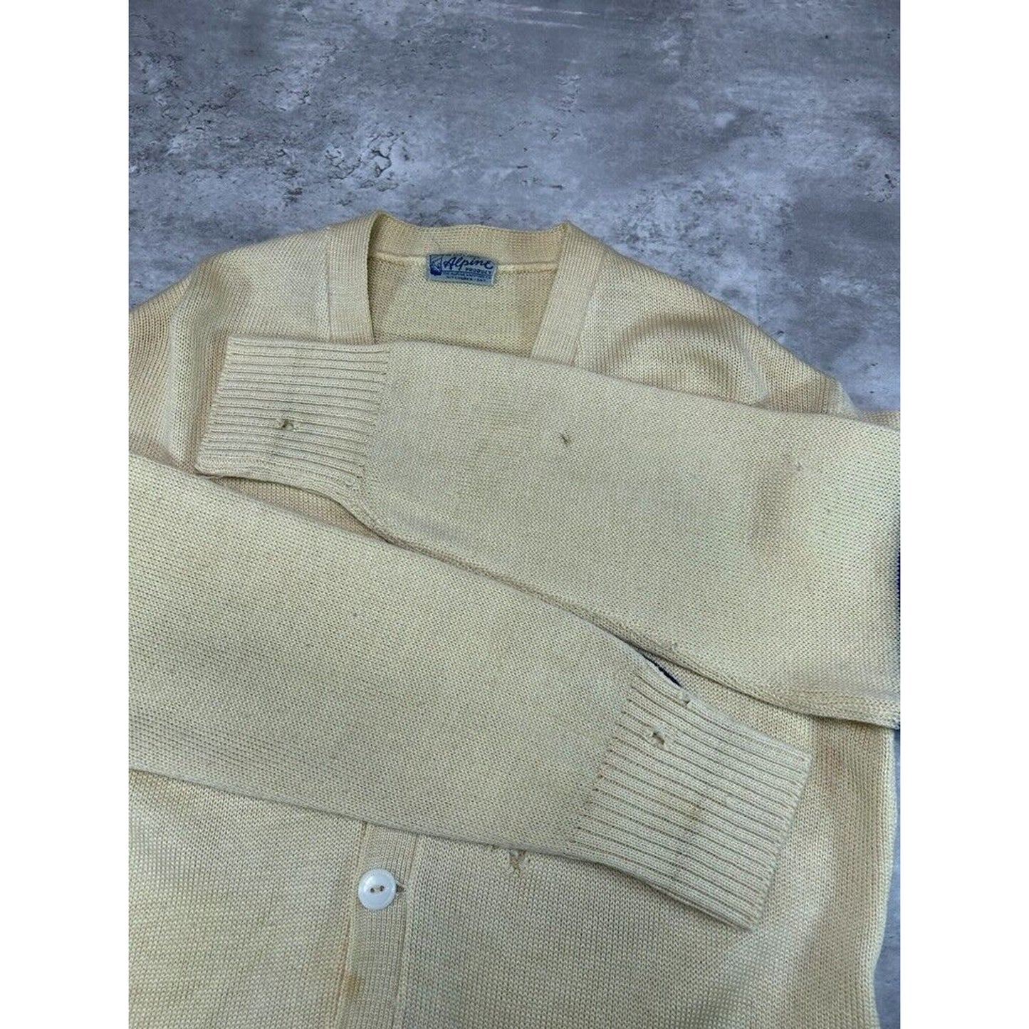 Vintage 1955 Georgian Bay SR Football Champs Cardigan Knit Sweater Size Large