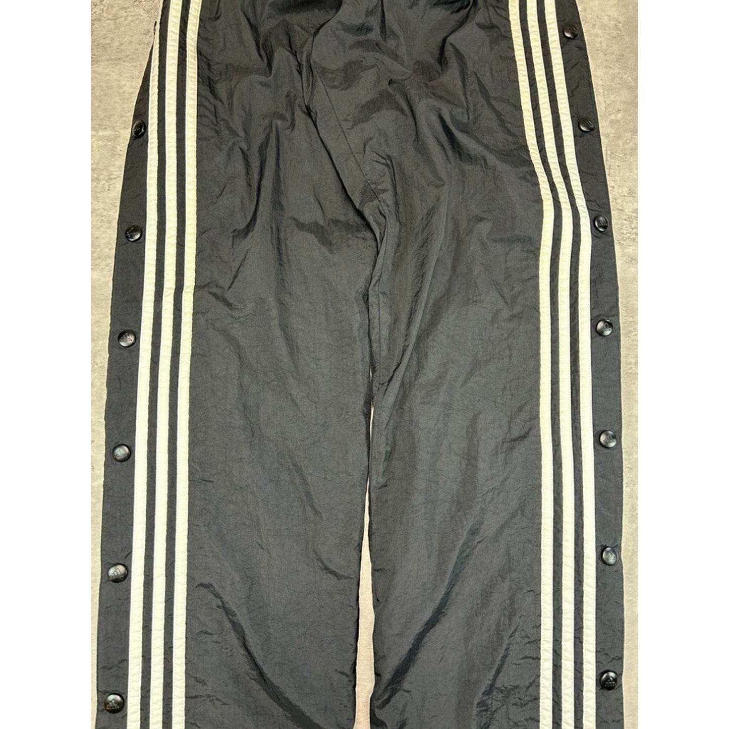 Vintage Adidas Embroidered Logo Three Stripe Nylon Track Pants Size Small