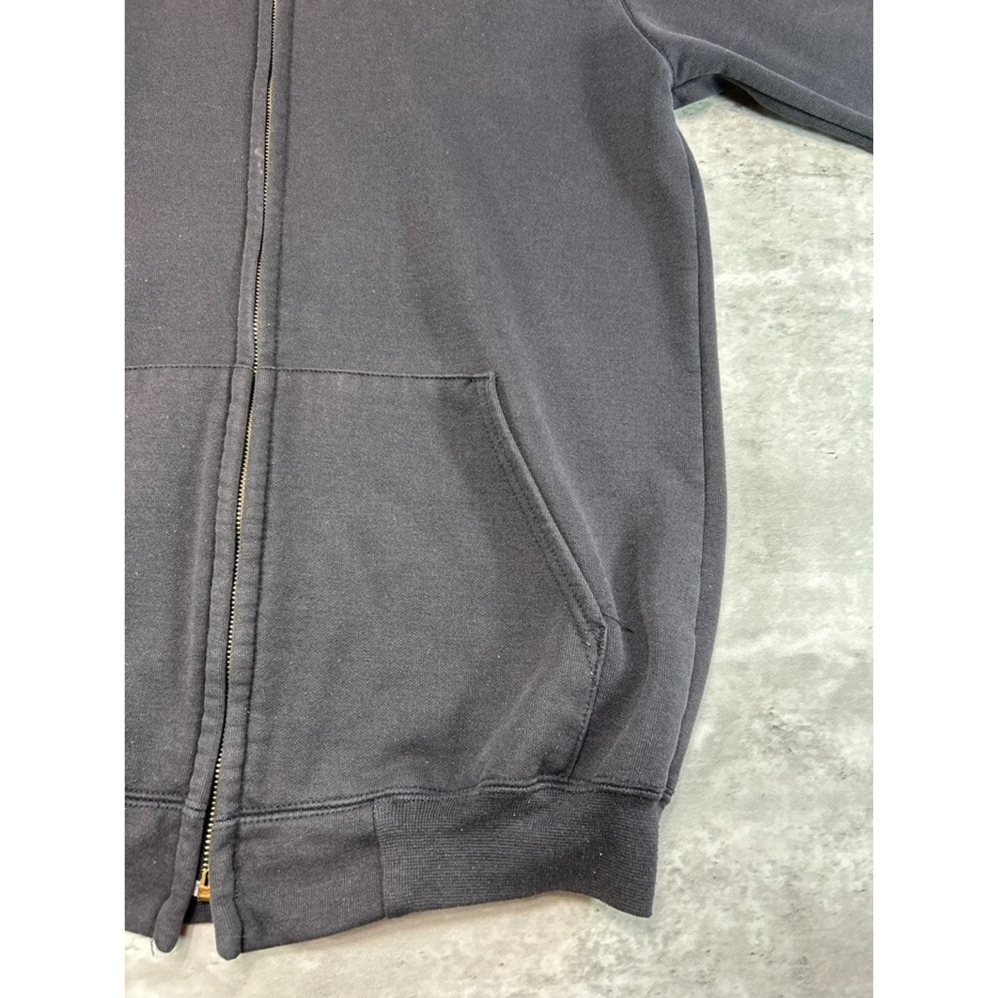 Vintage Carhartt Embroidered Spellout Full Zip Hooded Sweatshirt Size Small