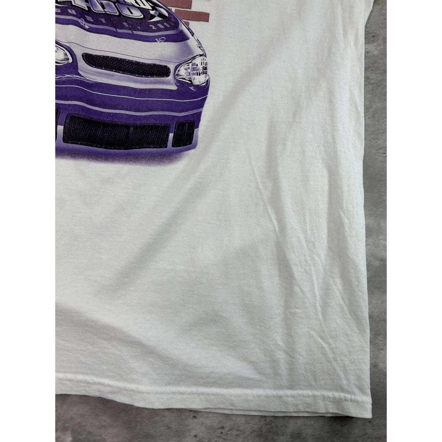 Vintage 2000 Brickyard 400 Nascar Car Graphic Race T-Shirt Size 2XL White