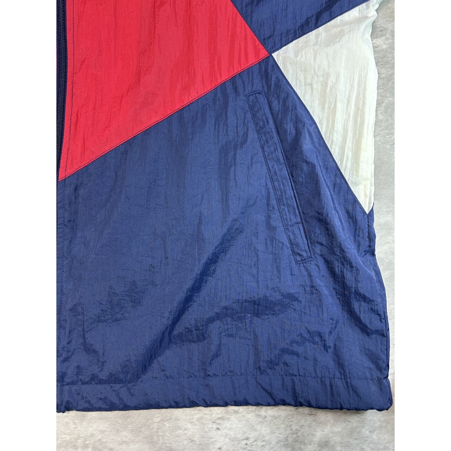 Vintage 90s Team USA Olympics Nylon Full Zip Windbreaker Jacket Size XLT