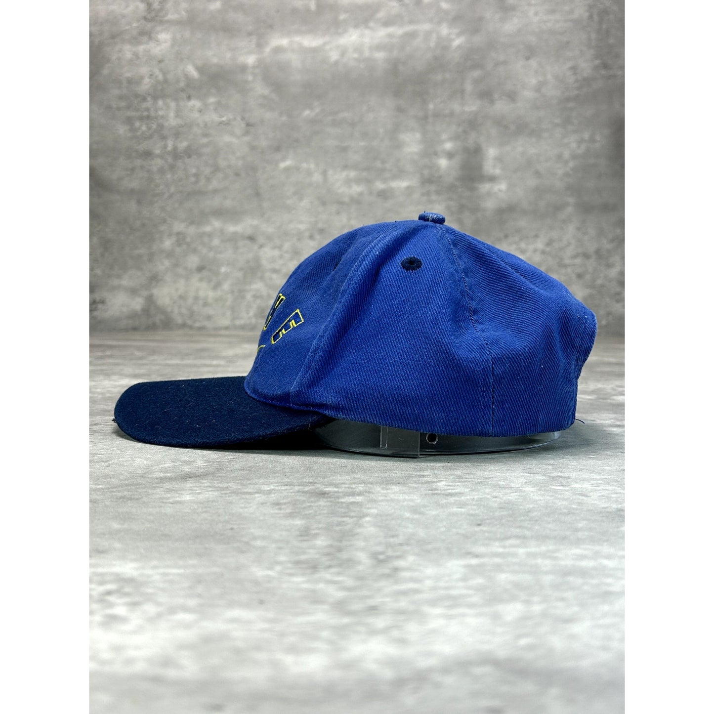 Vintage 90s Nike Embroidered Swoosh Spellout Snapback Hat OSFA Blue YOUTH