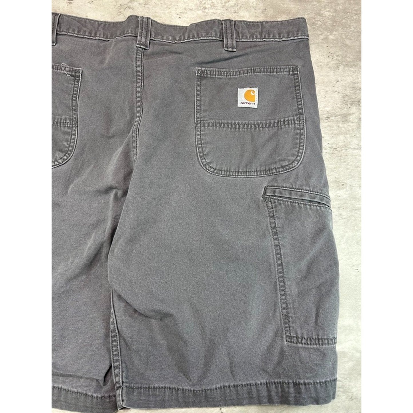 Carhartt Relaxed Fit Canvas Workwear Carpenter Shorts Size 42 Gray