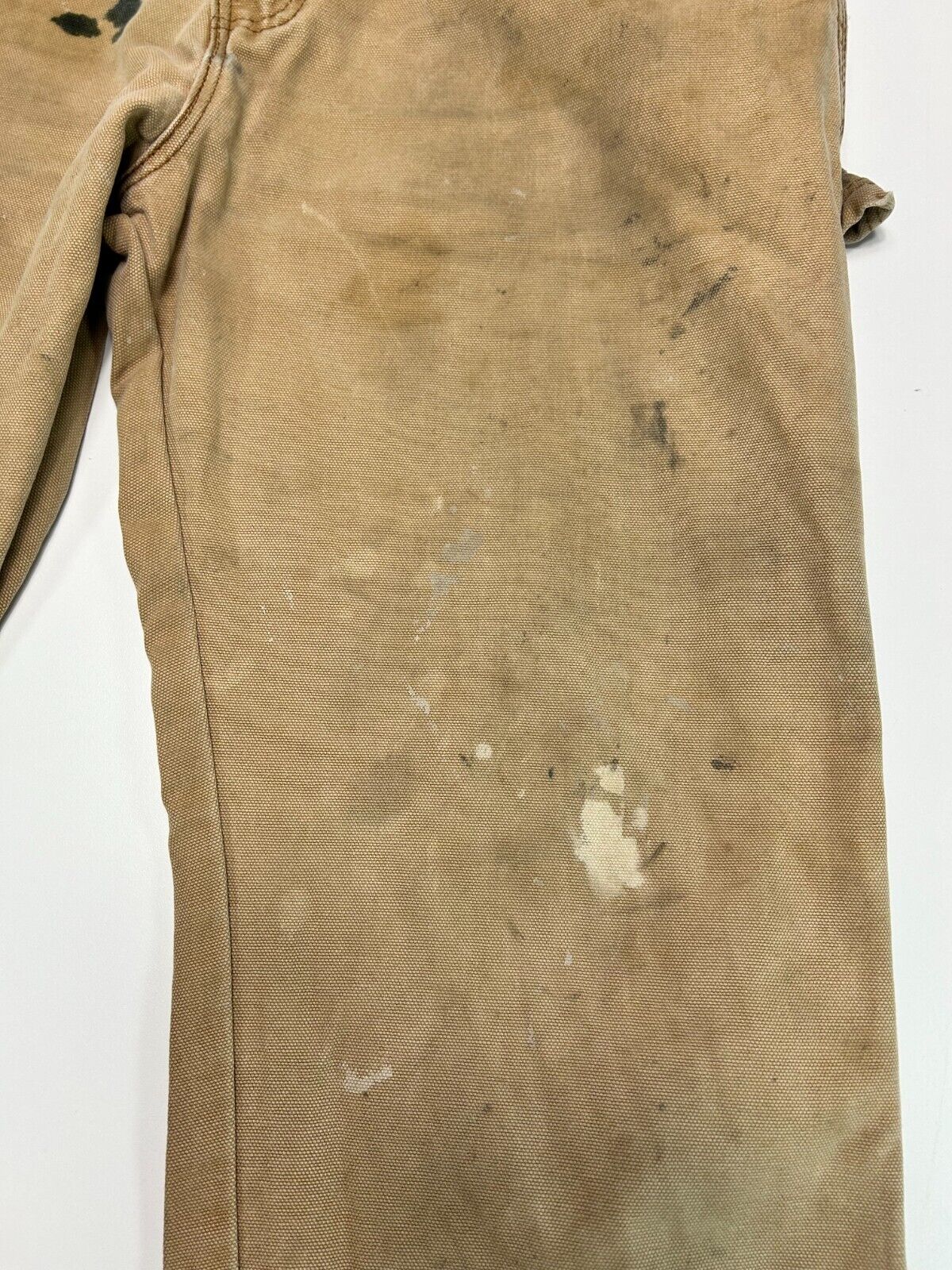 Vintage Dickies Canvas Work Wear Carpenter Pants Size 32W Beige