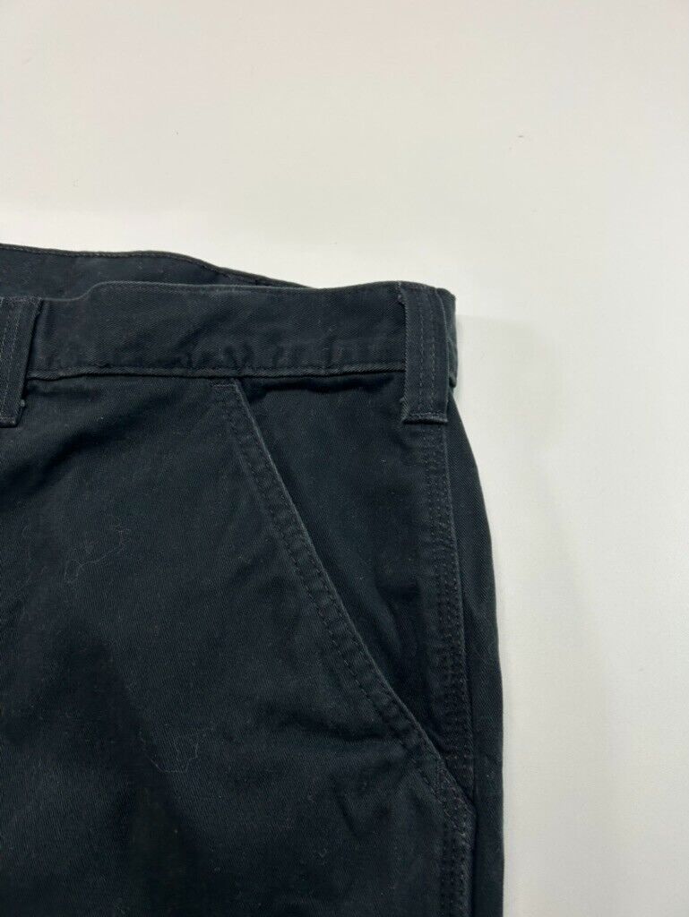 Vintage Carhartt Relaxed Fit Canvas Workwear Carpenter Pants Size 40W Black