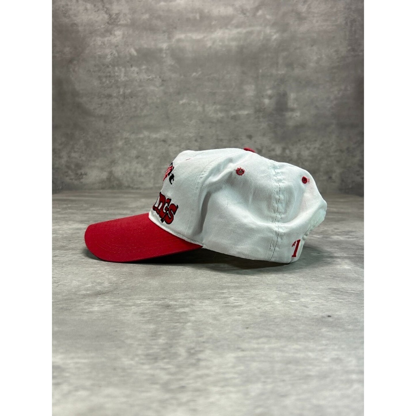 Vintage 90s Detroit Red Wings NHL Embroidered Hockey Snapback Hat OSFA