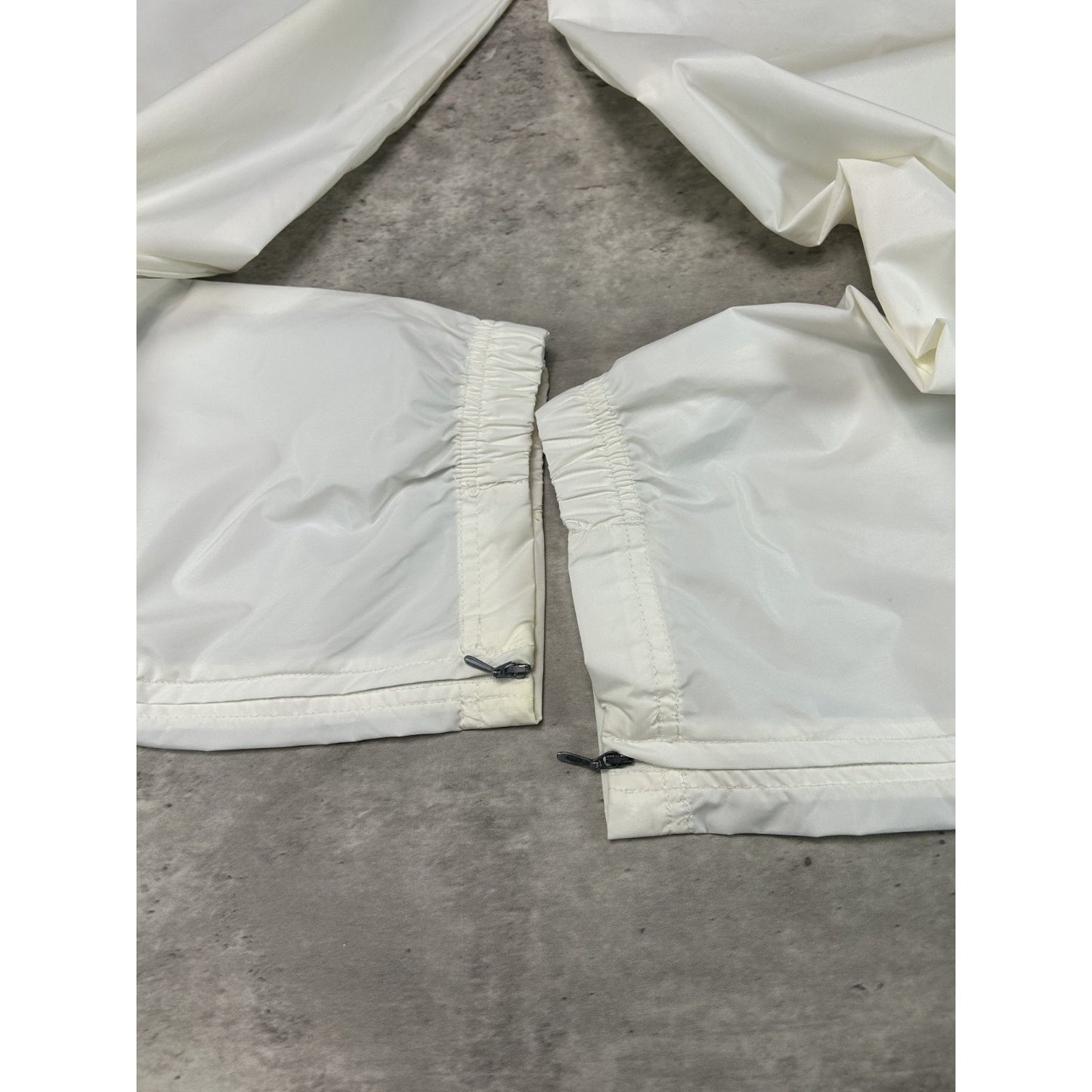 Vintage 90s Nike Embroidered Swoosh Nylon Track Pants Size Large White