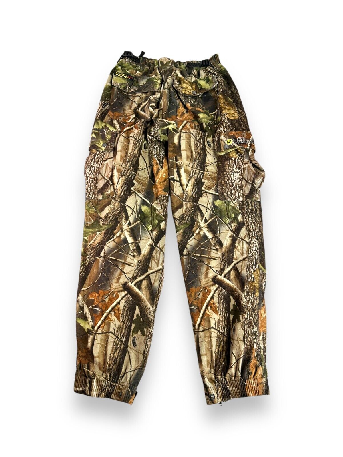 Vintage Scent Blocker Plus Realtree Hardwoods Camo Cargo Hunting Pants Size Small