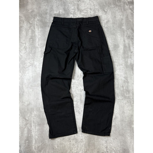 Vintage Dickies Canvas Workwear Carpenter Pants Size 33 Black