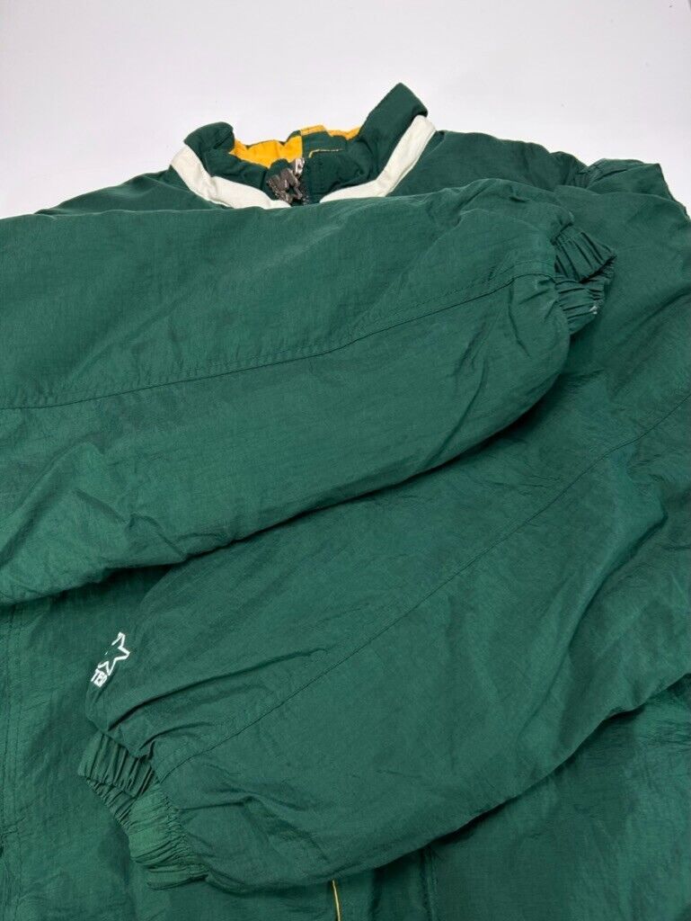 Vintage 90s Green Bay Packers NFL Insulated Full Zip Starter Jacket Size XL