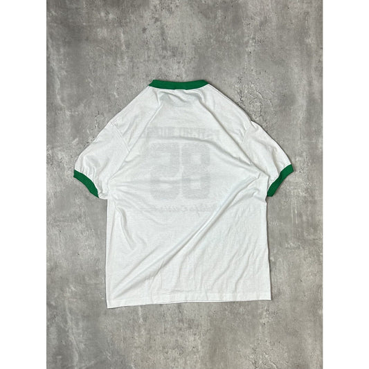 Vintage 80s Psycho Nurse Midlife Crisis Tour Ringer T-Shirt Size Large