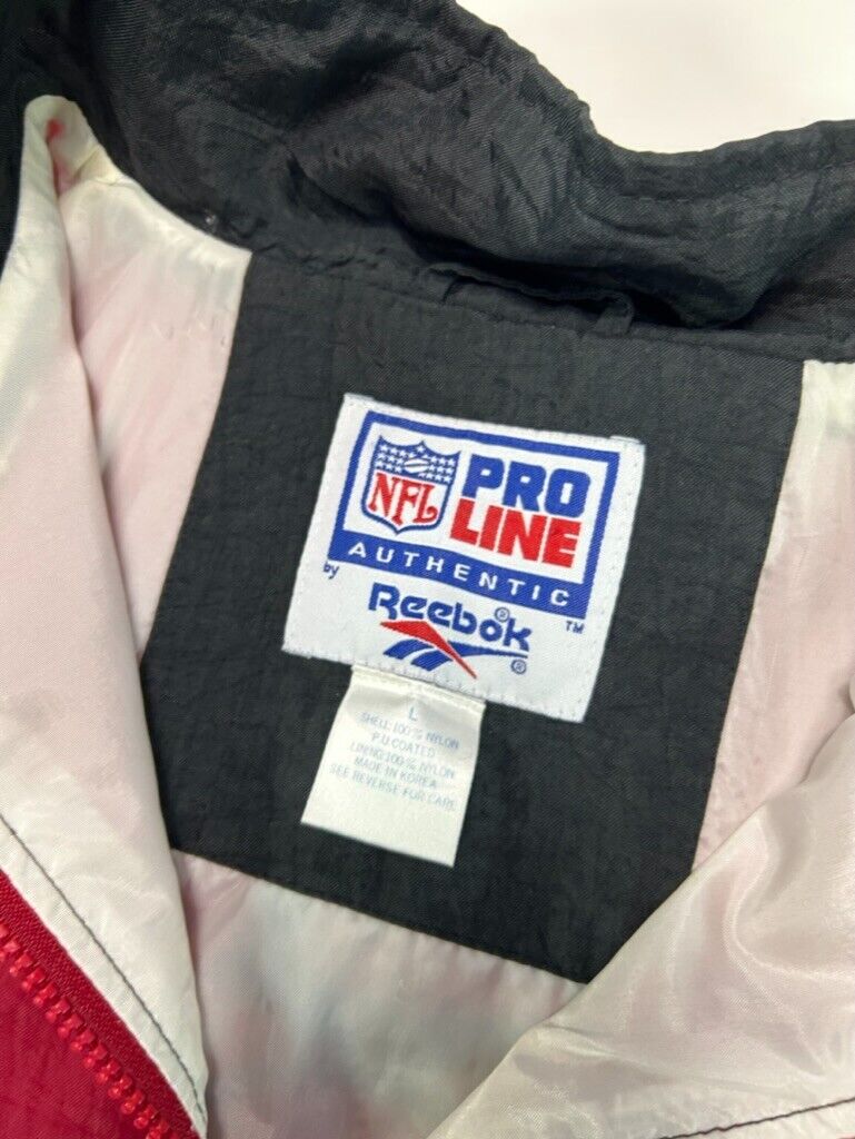 Vintage 1997 San Fransisco 49ers NFL Full Zip Nylon Windbreaker Jacket Size Large