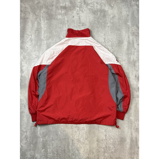 Kansas City Chiefs NFL Embroidered Logo Nylon Windbreaker Size XL