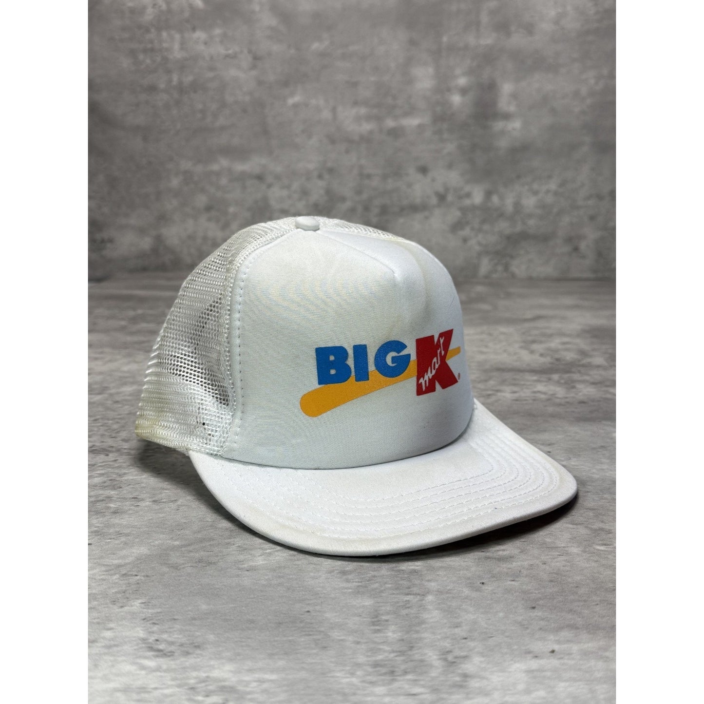 Vintage 80s/90s K-Mart Big K Graphic Spellout Trucker Snapback Hat OSFA