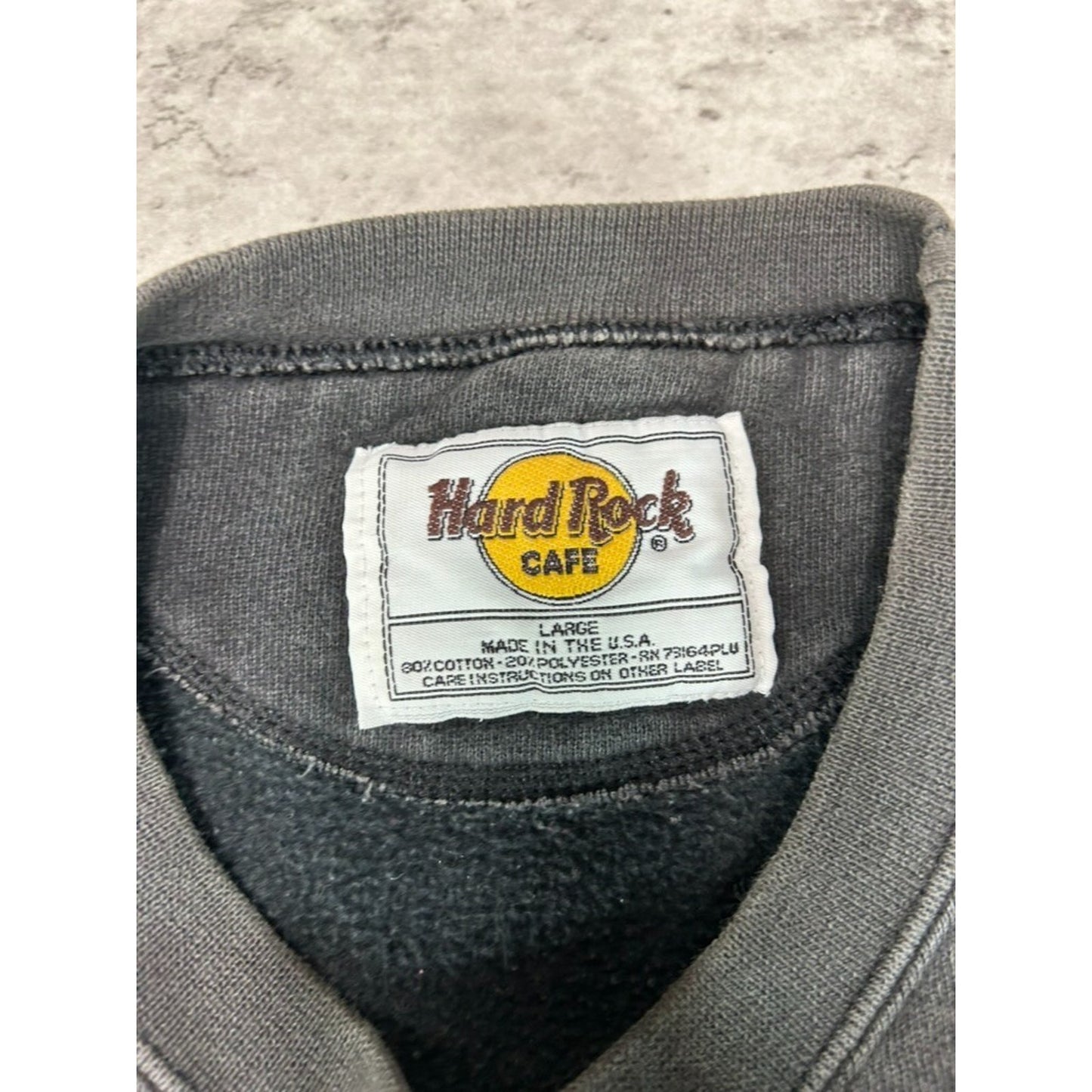 Vintage 90s Hard Rock Cafe Chicago Embroidered Destination Sweatshirt Size Large