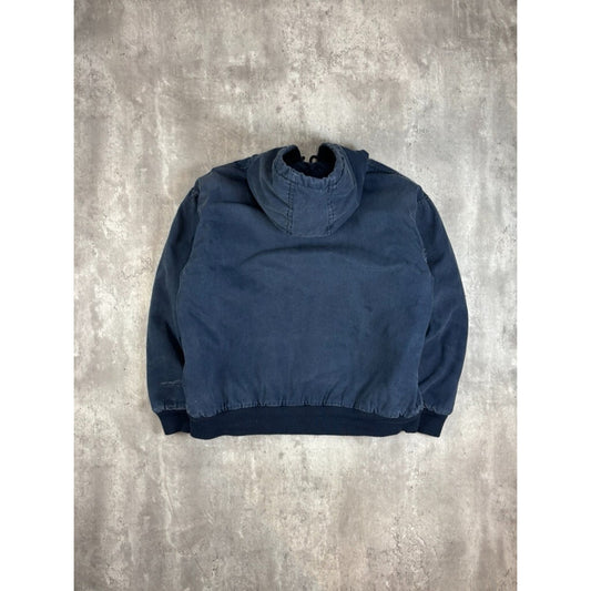 Vintage Corner Stone Insulated Canvas Workwear Hooded Active Jacket Size XL