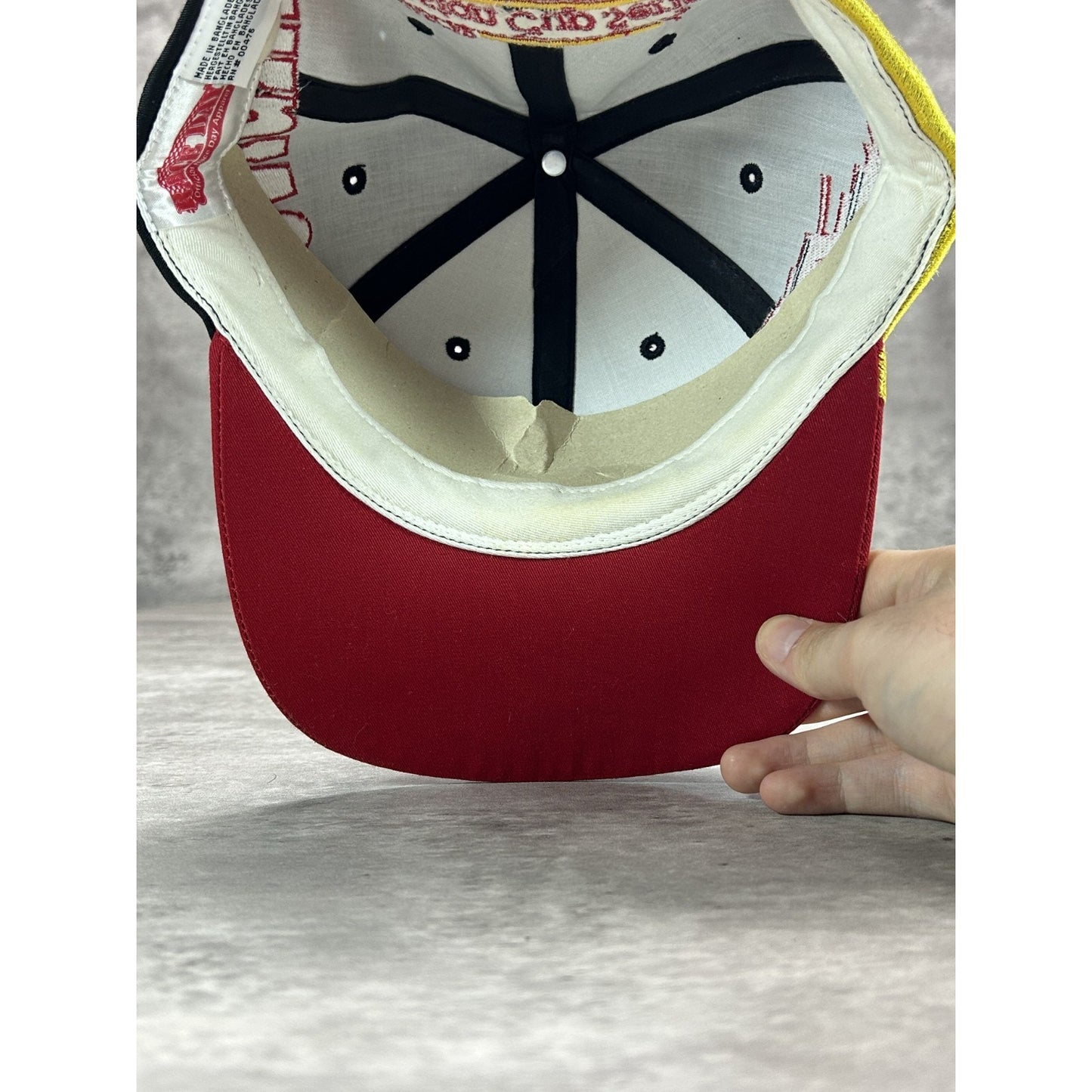 Vintage 90s WInston Cup Nascar Racing Embroidered Spellout Snapback Hat OSFA