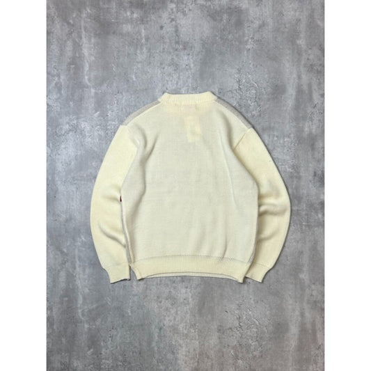 Vintage 1960s Indian Brand Sportswear Aztec Print Pullover Sweater Size Medium