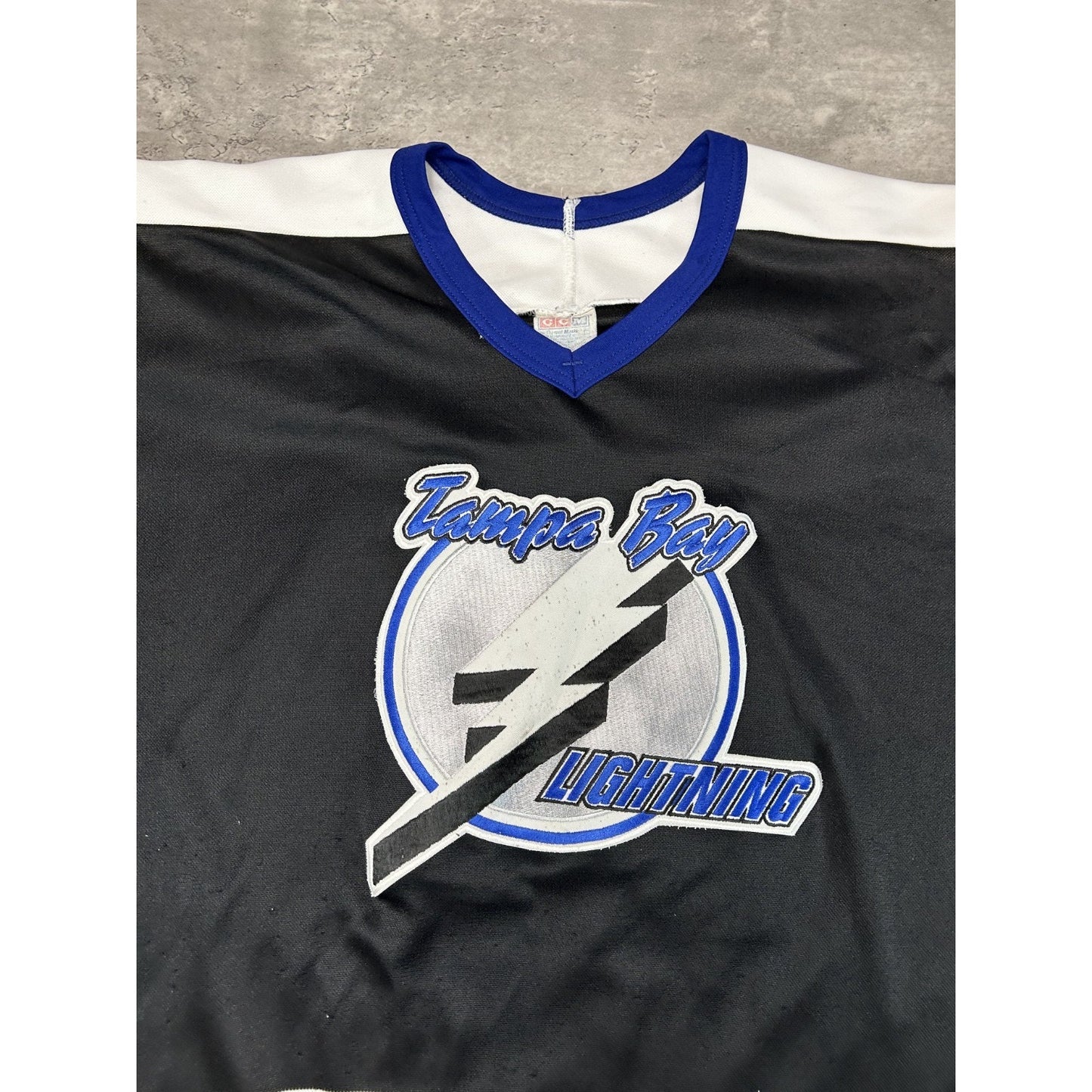 Vintage 90s Chris Kontos #16 Tampa Bay Lightning NHL Stitched Jersey Size XL