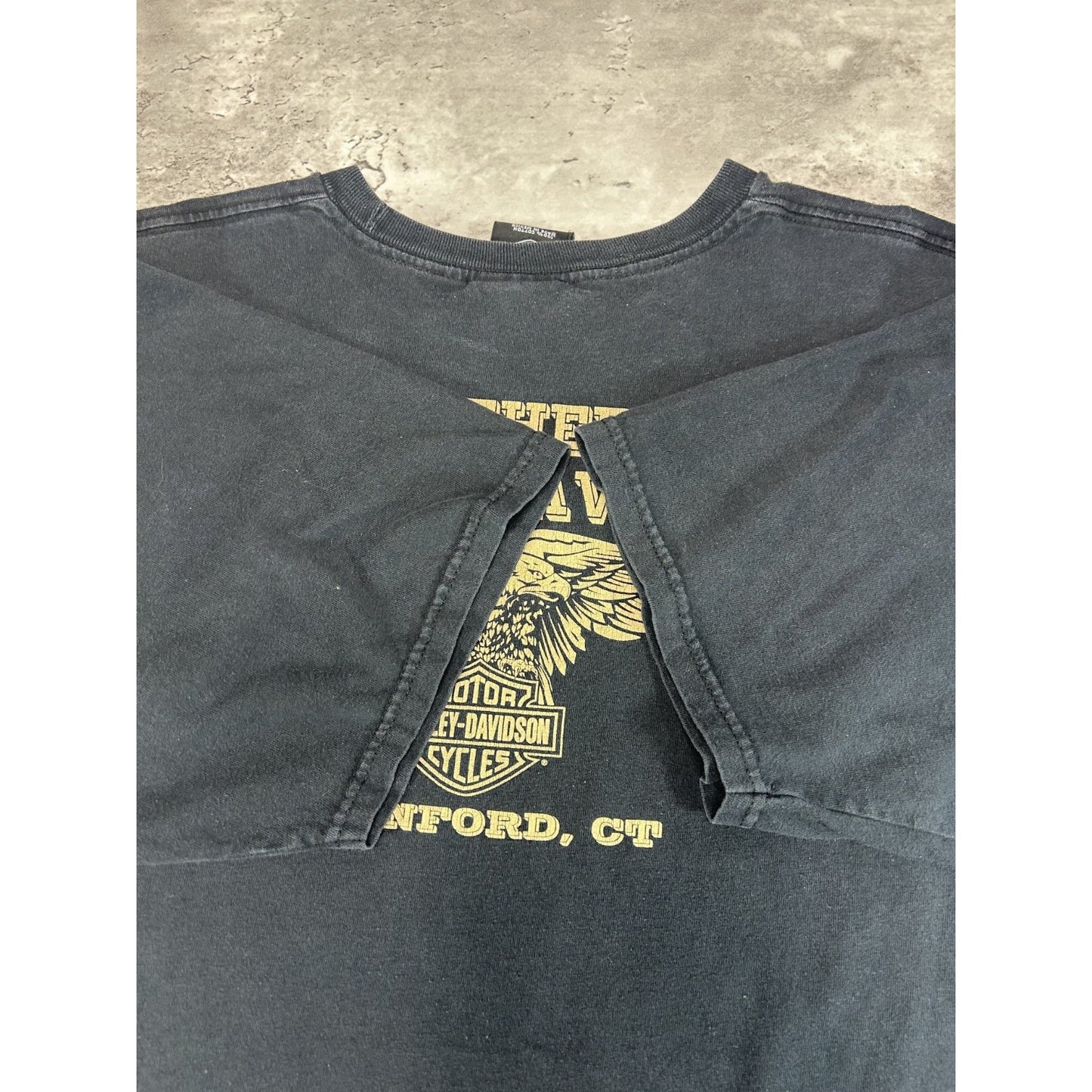 Harley Davidson Motorcycles Classic Logo Graphic T-Shirt Size XL Black