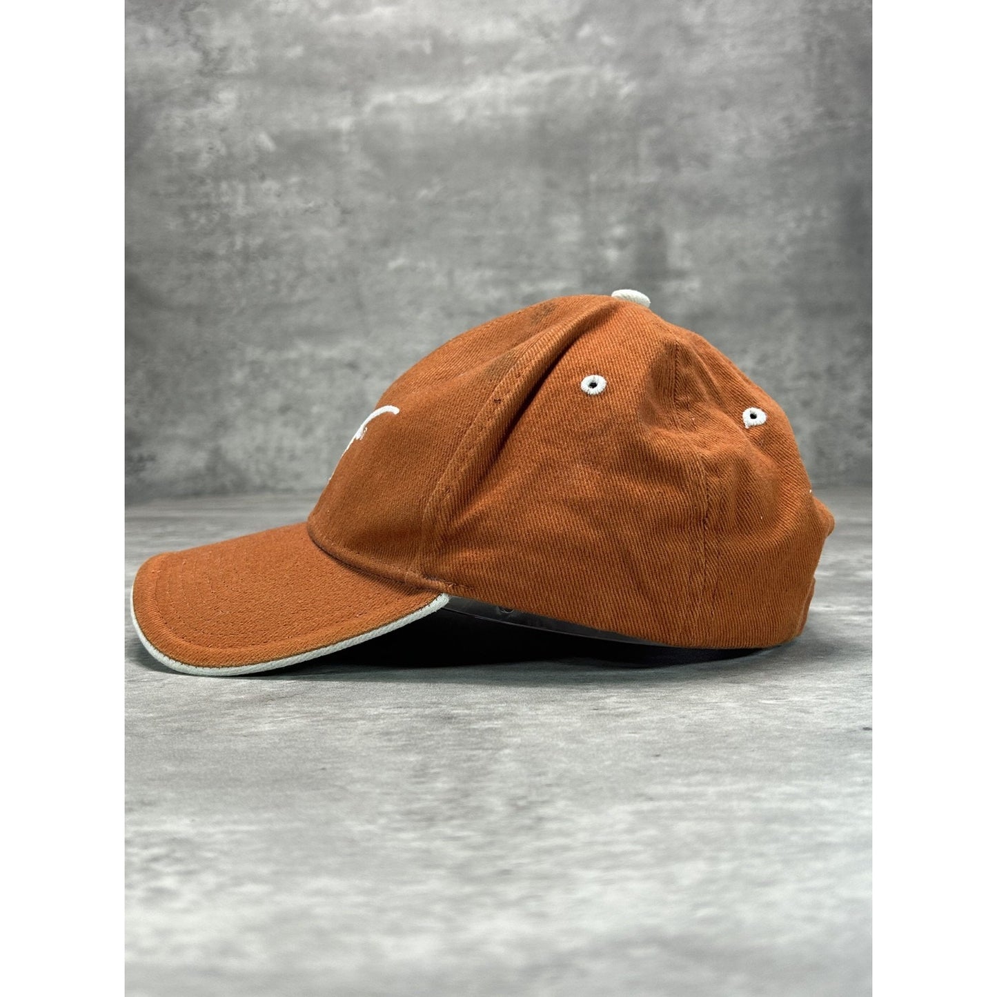 Vintage Texas Longhorns NCAA Embroidered Logo Strapback Hat OSFA Orange
