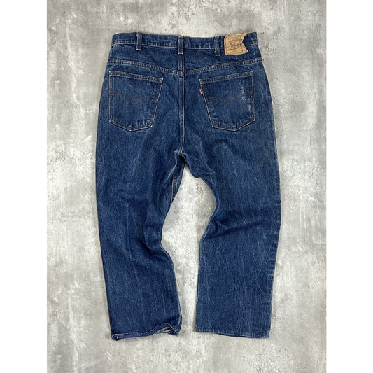 Vintage 80s/90s Levis Orange Tab Dark Wash Denim Pants Size 36 Blue