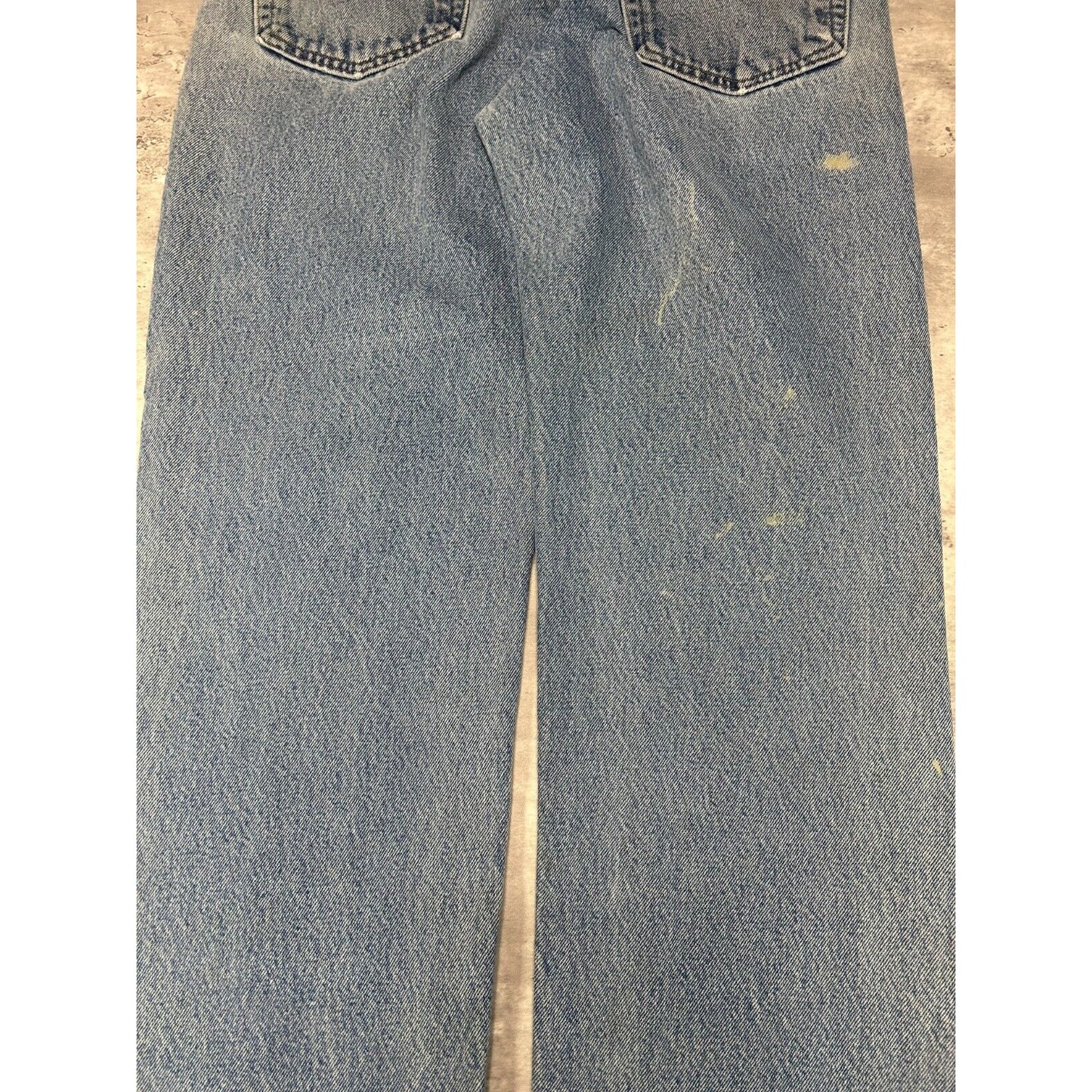 Vintage Carhartt Traditional Fit Light Wash Workwear Denim Pants Size 33 Blue