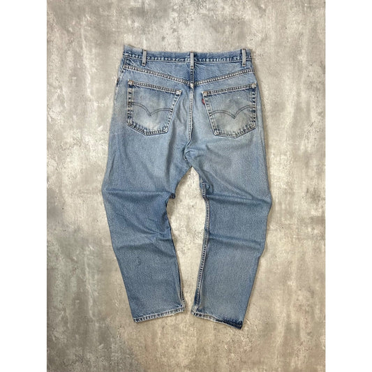 Vintage 90s Levis 505 Red Tab Light Wash Denim Pants Size 37