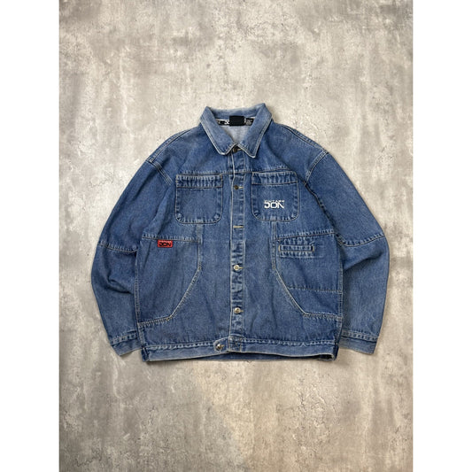 Vintage Y2K Vintage Don Medium Wash Denim Y2K Style Chore Jacket Size XL