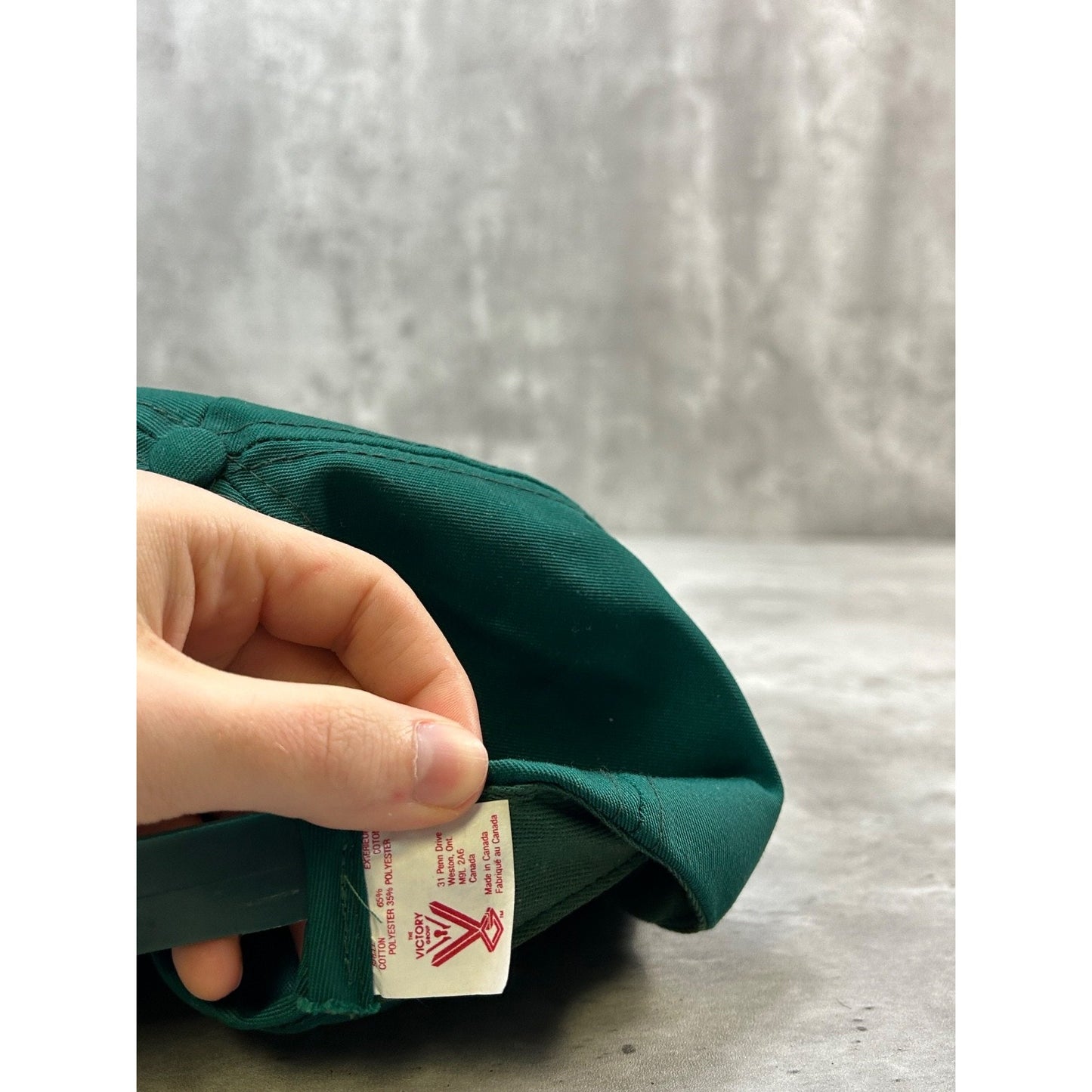 Vintage 90s Moosehead Embroidered Logo Beer Promo Snapback Hat OSFA Green