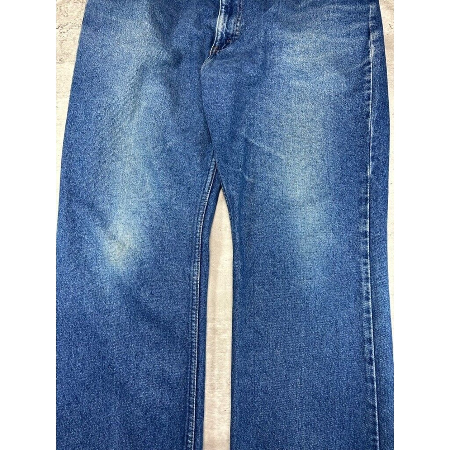 Vintage 90s Levis Orange Tab Dark Wash Wide Leg Denim Pants Size 42 Blue