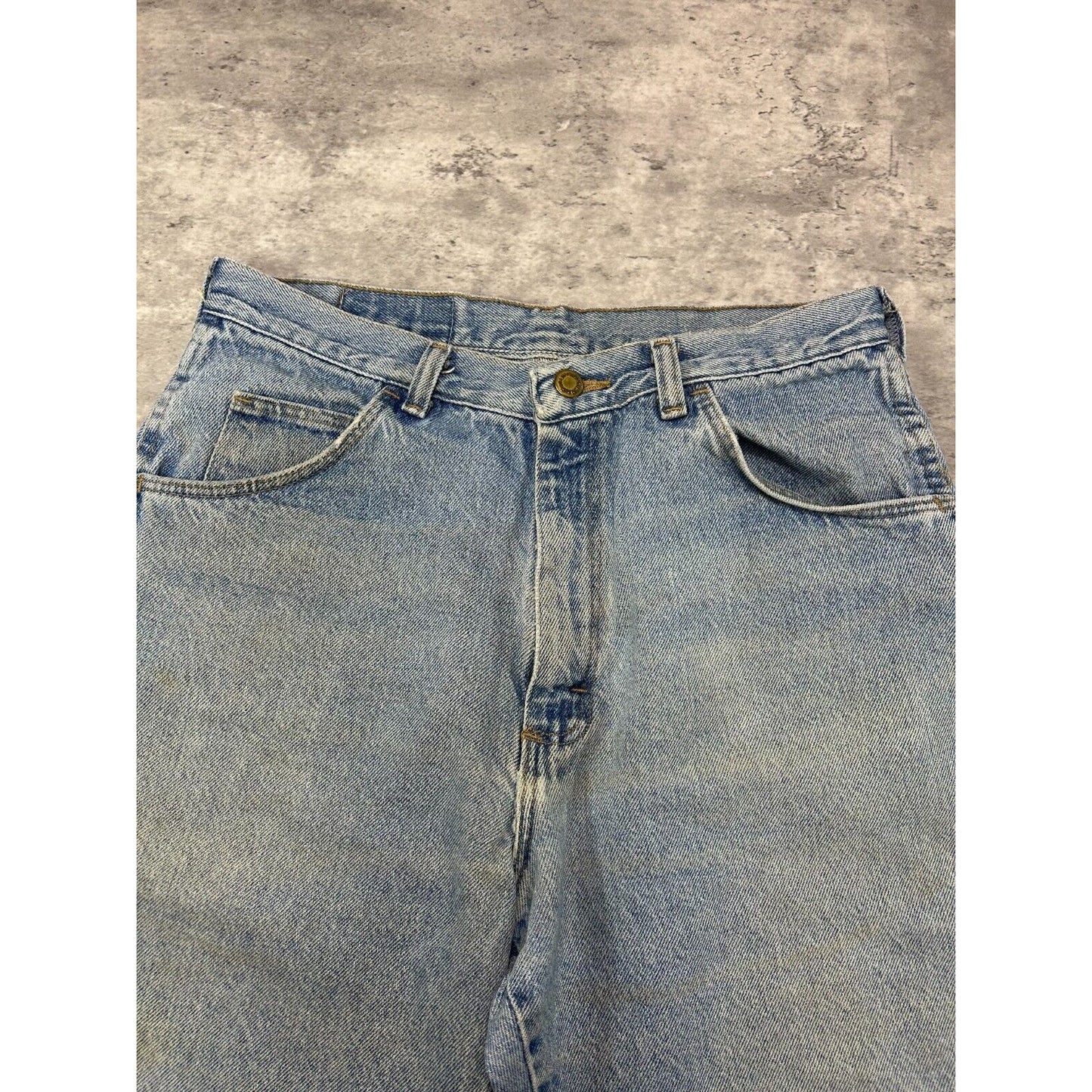 Vintage Wrangler Jeans Light Wash Denim Shorts Size 30 Blue