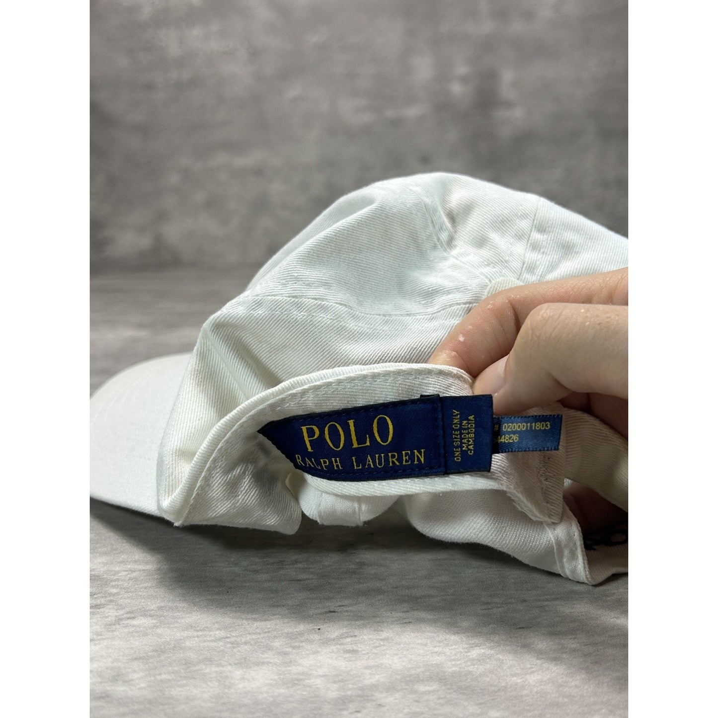 Vintage Polo Ralph Lauren Embroidered Pony Strapback Hat OSFA White