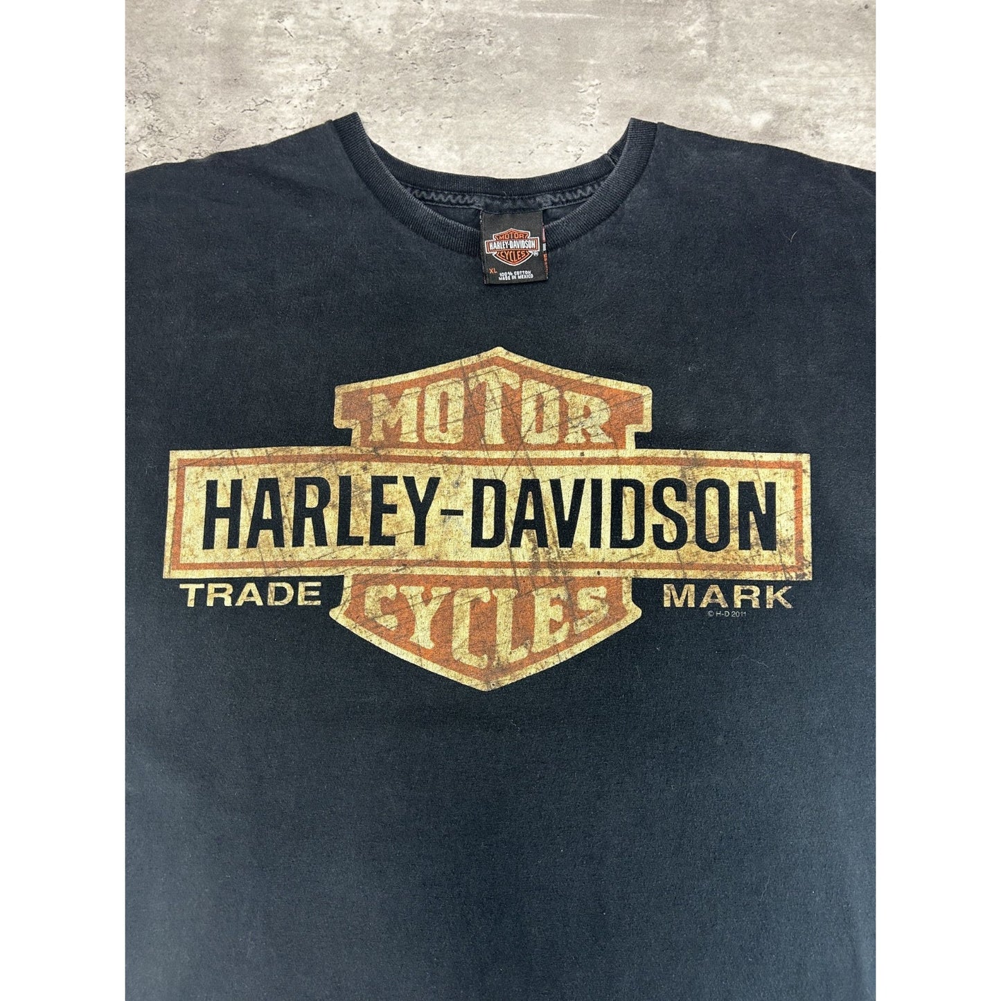 Harley Davidson Motorcycles Classic Logo Graphic T-Shirt Size XL Black