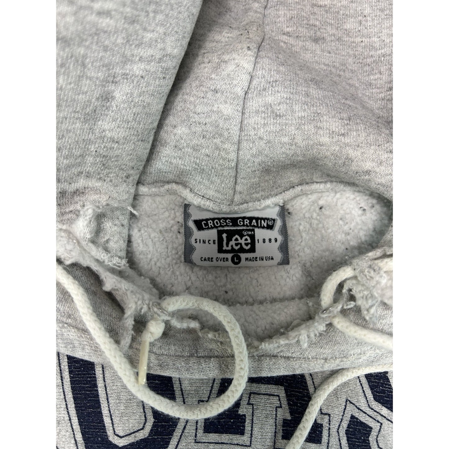 Vintage 90s Coast Guard USCG Spellout Graphic Hooded Sweatshirt Size Large