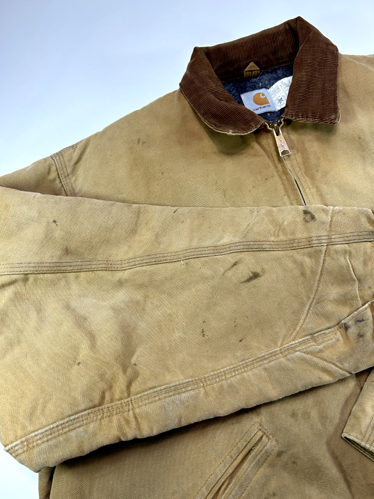 Vintage Carhartt Blanket Lined Canvas Workwear Detroit Jacket Jacket Size XL